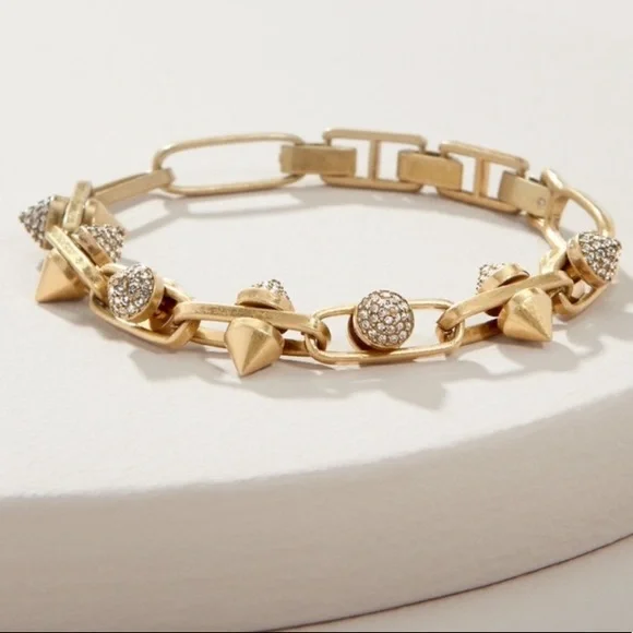 Stella & Dot | Dainty Edgily Elegant Pavé Spike [GOLD] Rebel Spike Brace… - Picture 3 of 4